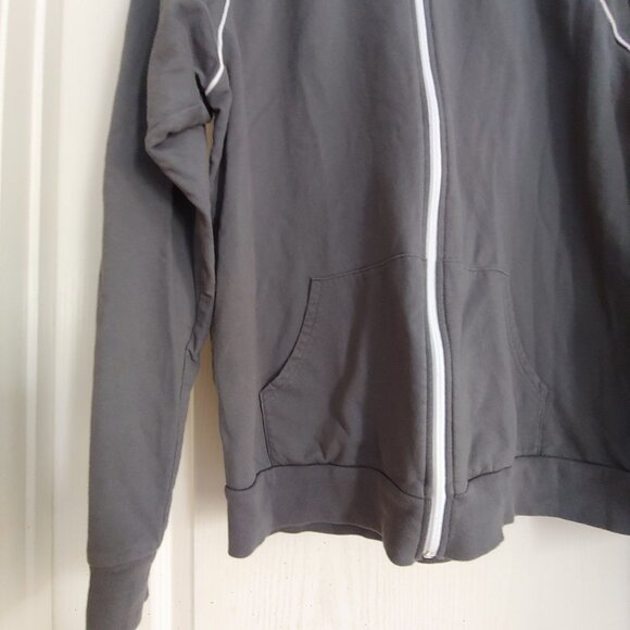 Spacex Grey Full Zip Mock Neck Stretch Pockets Casual Mens Jacket Large - Picture 5 of 9